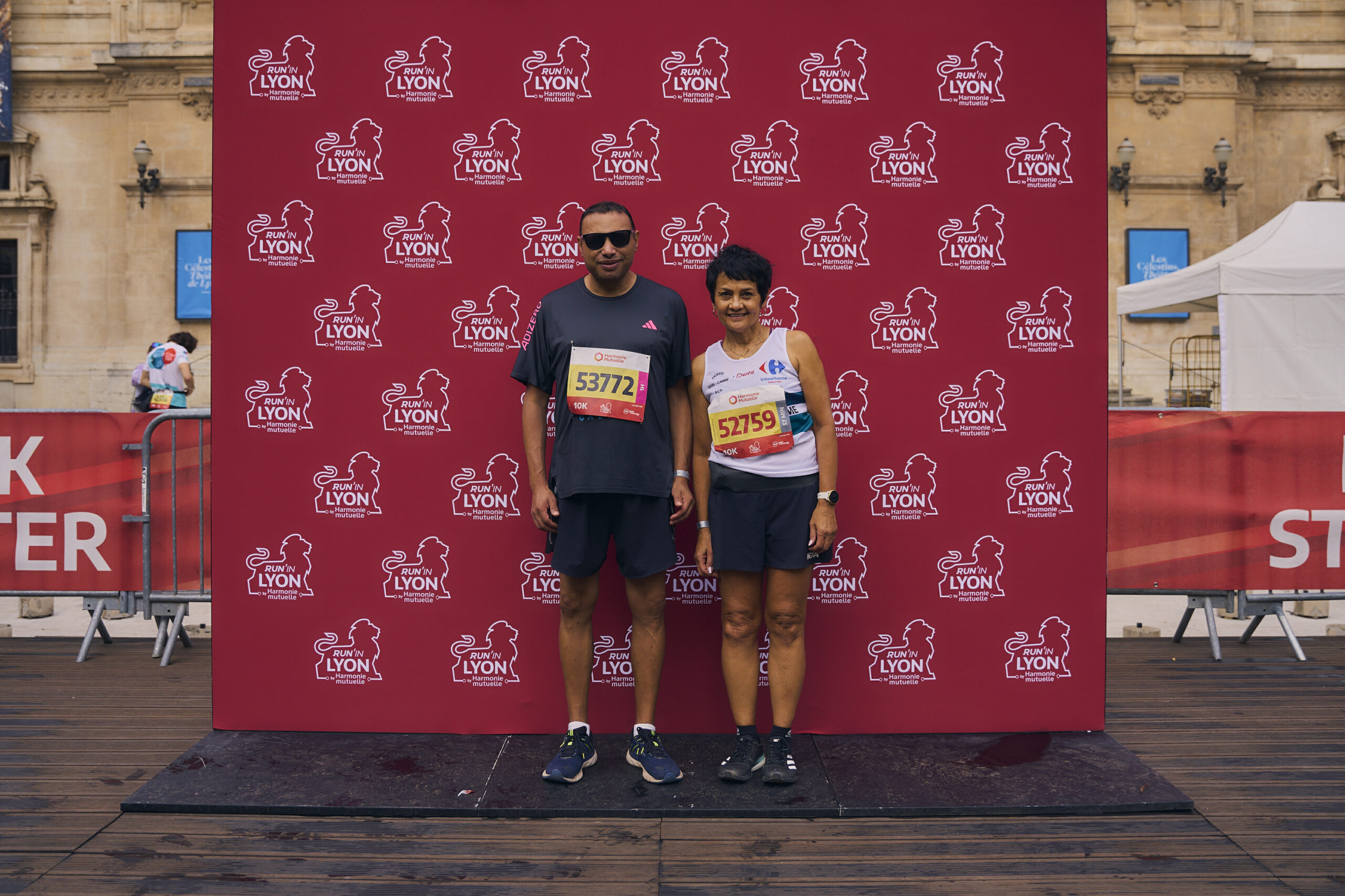 Coureurs sur le parcours